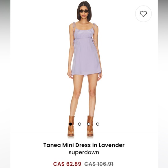 REVOLVE - Tanea Mini Dress in Lavender - Picture 2 of 2
